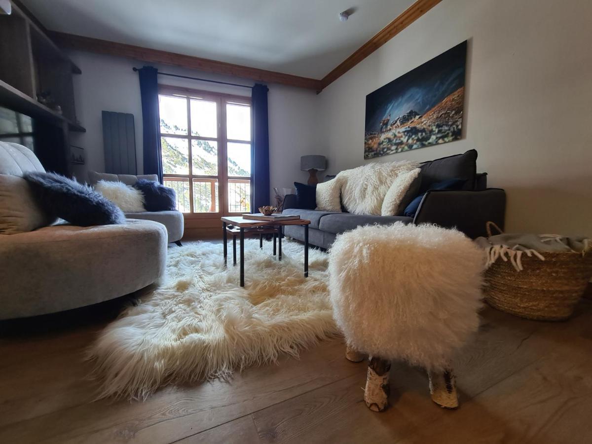 Arc 1950 Appartement De Standing Refuge Du Montagnard, Vue Incroyable Sur Le Montblanc, Skis Aux Pieds Acces Spa Et Piscine Les Arcs  Buitenkant foto