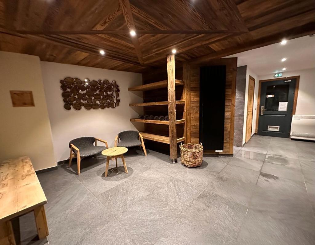 Arc 1950 Appartement De Standing Refuge Du Montagnard, Vue Incroyable Sur Le Montblanc, Skis Aux Pieds Acces Spa Et Piscine Les Arcs  Buitenkant foto